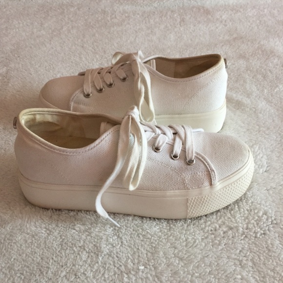 Steve Madden Shoes - Steve Madden White Platform Sneakers